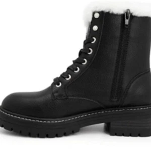 Botas de combate forradas de piel para mujer negras talla 10 - Imagen 1 de 7