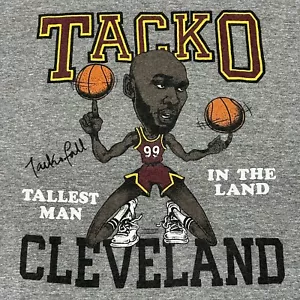 Tacko Fall Graphic T Shirt Adult Large Cleveland Cavaliers 2022 NBA #99 Cartoon - Picture 1 of 9