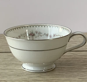 VTG Noritake Fairmont Tea Cup Only, No Saucer Platinum Trim Pink Flowers 6102 - Picture 1 of 9