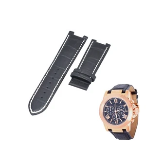 22mm Black Leather Watch Strap For Guess Collection I42005G1 - Picture 1 of 7