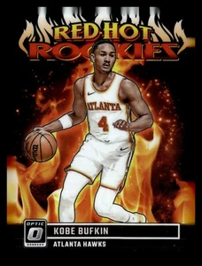 2023-24 Panini Optic Red Hot Rookies Kobe Bufkin - Atlanta Hawks - Imagen 1 de 2