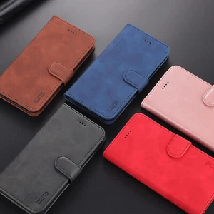 Leder Handyhülle Für Samsung A22 A32 A42 A03S A72 Tasche Schutzhülle Karten Flip - Picture 1 of 17