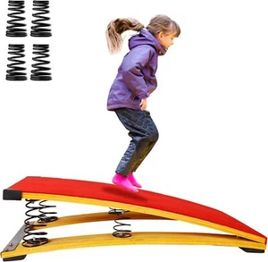 4 Springs Gymnastics Springboard for Kids Vaulting Training Fitness Playing - Picture 1 of 12