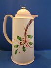 Lenox Holiday Nouveau Thermal Plastic Carafe Holly berry Christmas Gold Accent