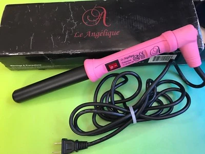 Le Angelique 25mm-18mm  Barrel Curling Iron Wand Pink Celebrite Series - Image 1 of 4