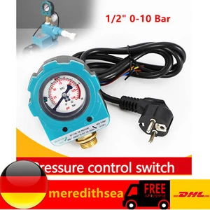 1/2" Pumpensteuerung Druckschalter für Pumpe Gartenpumpe Hauswasserwerk 0~10Bar - Bild 1 von 15