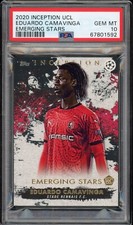 2020 Inception Eduardo Camavinga Topps Emerging Stars Rookie PSA 10