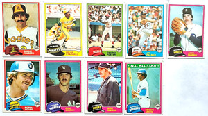 1981 Topps Baseball Card Lot Of 9 Star Players Kirk Gibson Rookie Rc Jim Palmer