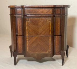 Antique handmade veneered salesman sample miniature dresser cabinet furniture - Picture 1 of 18
