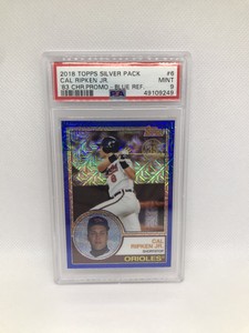 CAL RIPKEN Jr. 2018 Topps Silver Pack #6 Blue Refractor 41/150 PSA 9 Mint HOF