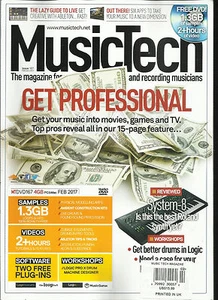 MUSIC TECH MAGAZINE, FEBRUARY, 2017 ISSUE, 167 SORRY, FREE DVD MISSING - Picture 1 of 1