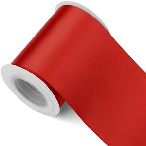 3 Inch Scarlet Red Double Faced Satin Ribbon - 5 Yards for Crafts Gift Wrappi... - Picture 1 of 7