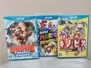 New Wii U Japanese Version Games - Donkey Kong, Super Mario & Captain Toad - Picture 1 of 10