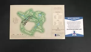 ERNIE ELS SIGNED AUTO COTTONWOOD VALLEY SCORECARD BECKETT BAS COA - Picture 1 of 1