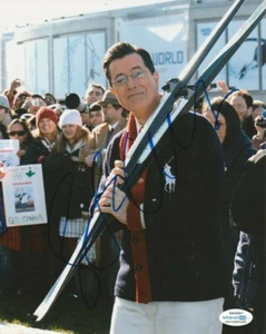 FOTO FIRMADA DE 8x10 LATE SHOW STEPHEN COLBERT #1 AUTÓGRAFO ACOA AUTENTICIDAD ¡PRUEBA EXACTA! - Imagen 1 de 3