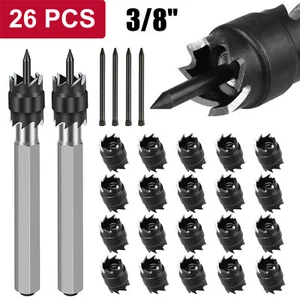 26PC 3/8" Double Sided Spot Weld Cutter Remover Drill Bit Welder Cut Rotary Kit - Picture 1 of 9