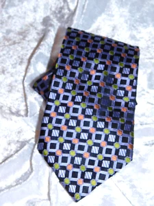 Marc Philippe Hand made GEOMETRIC patterned silk tie - Picture 1 of 3