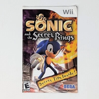 Sonic and the Secret Rings (Wii)  Manual (No Game) - Image 1 of 4