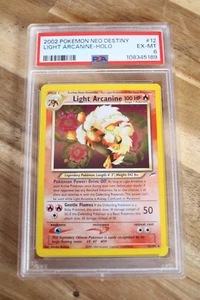 2002 NEO DESTINY LIGHT ARCANINE-HOLO PSA 6 SLABBED - Picture 1 of 7