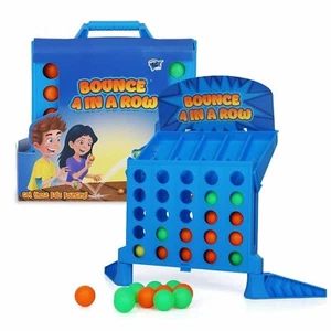 Point Games Bounce 4 in a Row - Travel Friendly Storage Case- Classic Board - Picture 1 of 7