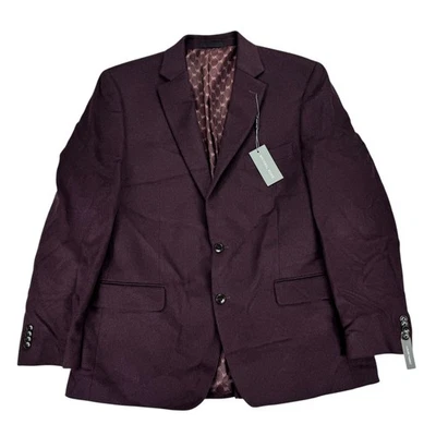 Michael Kors мужской Kipp шерсти кашемир роскошь классический крой спортивное пальто бордовый 44R - Изображение 1 из 4