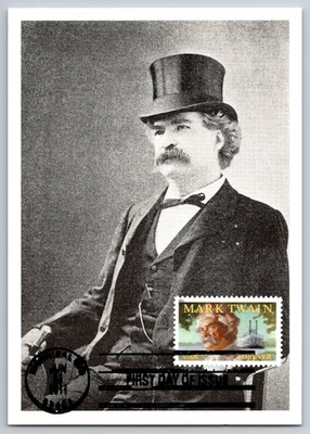 #4545 Mark Twain FDC Maxi Card - Image 1 of 2
