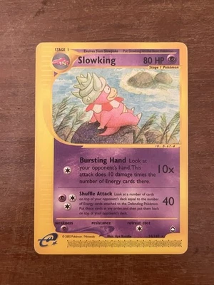 Slowking 34/147 Set Aquapolis Pokemon Card Eng Rara - Image 1 of 3