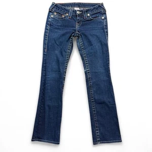 True Religion Johnny Low Rise Straight leg Jeans Women’s Size 25 Waist Stretchy - Picture 1 of 7