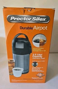 Airpot Heißgetränkespender 2,5 LITER Airpot mit Pumpe KAFFEE/HEISSE SCHOKOLADE - Bild 1 von 8