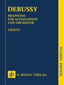 Study Score Debussy Rhapsody Alto Saxophone & Orchestra Henle Urtext 7x10 Book - Picture 1 of 1