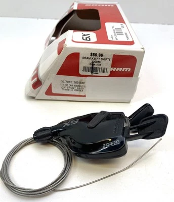 new SRAM X9 Trigger Shifter Black 2X9 speed FRONT no Clamp - Image 1 of 4