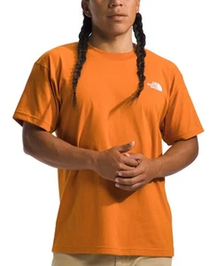The North Face Men Regular fit Short Sleeve T-Shirt Shirt XXL Orange Solid - Picture 1 of 1