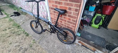 B'TWIN Foldable Bike Black Folding Bike Perfect for The City Bike - Image 1 of 3
