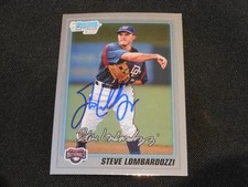 Twins Steve Lombardozzi Signed 2010 Bowman Chrome Autograph Card #BCP77  113