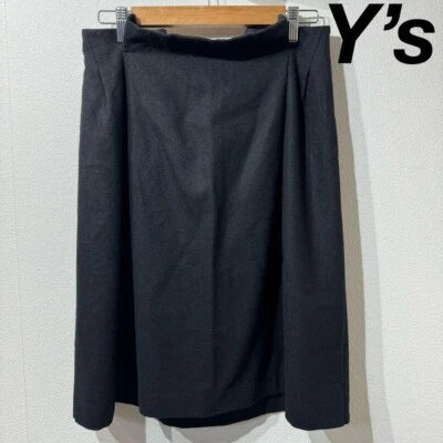 Falda de lana negra Y's by YOHJI YAMAMOTO 1 Foto 1 de 4