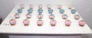 24 Pc. Ceramic Knob Multicolored Drawer Handle Collectible Christmas Gifts - Picture 1 of 8