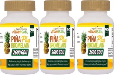 3 Piña 100% Natural Slimming Adelgazar 270 capsULES Weight Loss Fat Burner - Image 1 of 4