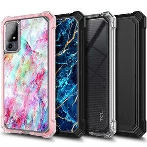 For TCL 40 XE 5G / 40 X 5G Case Full Body Built-In Screen Protector Phone Cover - Picture 1 of 44