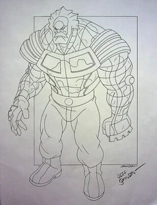 Superman Batman Public Enemies JEFF JOHNSON SIGNED Production Hand Drawn Model - Picture 1 of 2