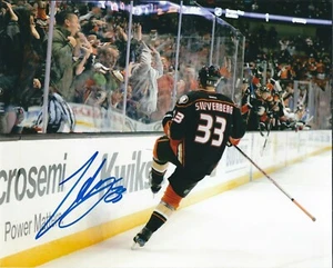 Foto autografata 8x10 JAKOB SILFVERBERG Anaheim Ducks - con certificato di autenticità - Foto 1 di 1