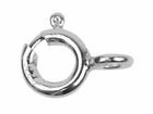 Silver Bolt Ring 8mm CLOSED Fastener Sterling Silver Jewellery Clasp Silver Bolt