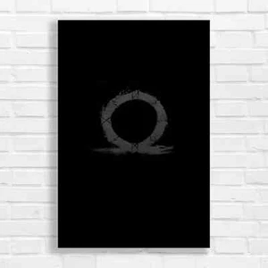 Dramatic Red Circle Abstract Black White Canvas Print Large Picture Wall Art - Picture 1 of 5