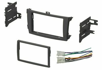 IMC AUDIO 2009 2010 2011 2012 Toyota Corolla Dash Kit Double Din Stereo Install Harness