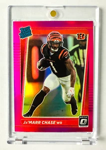 Donruss Optic Ja'Marr Chase 2021 rosa Prizm RC #207 ¡Novato con clasificación Bengals! - Imagen 1 de 3