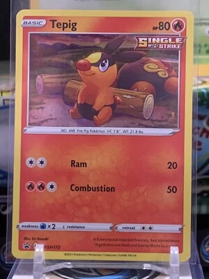 Tepig - SWSH172 - Alternate Pokemon Promo Sword & Shield Ultra Rare Holo Card 7L - Image 1 of 2