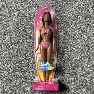 Barbie Beach Party Nikki 2008 Mattel Surfer Pink Bathing Suit New Sealed In Box - Picture 1 of 7