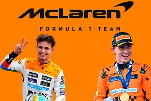 CUSTOM LANDO NORRIS 5X3 FT MCLAREN FLAG - PERSONALISED MCLAREN FLAG - Picture 1 of 1