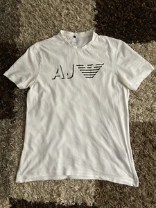 Armani Jeans Herren T-Shirt Gr. L kurzarm Shirt Logo Basic Oberteil - Bild 1 von 3