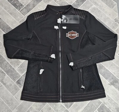 Nueva chaqueta de malla Harley-Davidson Forever Harley para mujer talla MED negra 98402-23VW Foto 1 de 4