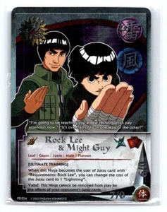 1x NARUTO CCG ROCK LEE & MAY GUY PR024 HOLO FOIL VINTAGE SELLADO - Imagen 1 de 1